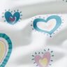 Baumwolljersey bunte Herzen – elfenbein,  thumbnail number 2