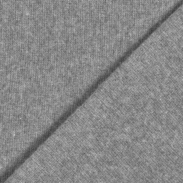 Bündchenstoff Melange – grau | Reststück 50cm