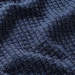 Baumwollstrick Melange – marineblau, 