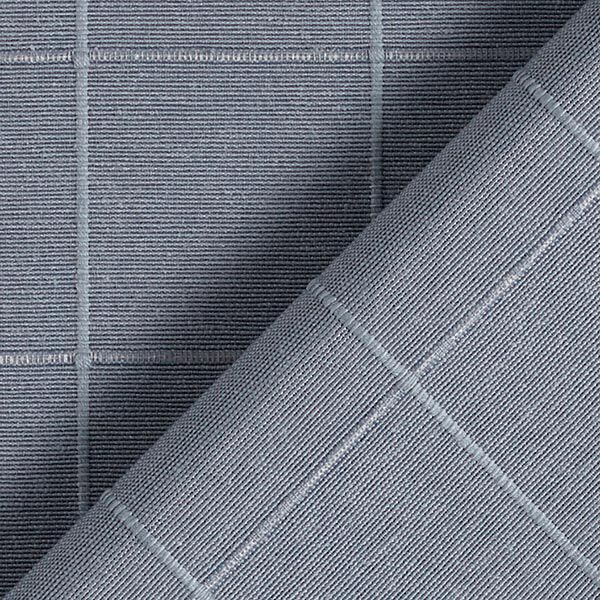 Dekostoff Gitter-Karo recycelt – blaugrau, image number 3