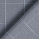 Dekostoff Gitter-Karo recycelt – blaugrau,  thumbnail number 3