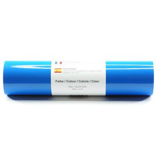 Selbstklebende Vinylfolie glänzend [21cm x 3m] – blau, 