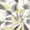 Baumwolljersey Gingkoblätter – wollweiss/lindgrün,  thumbnail number 3