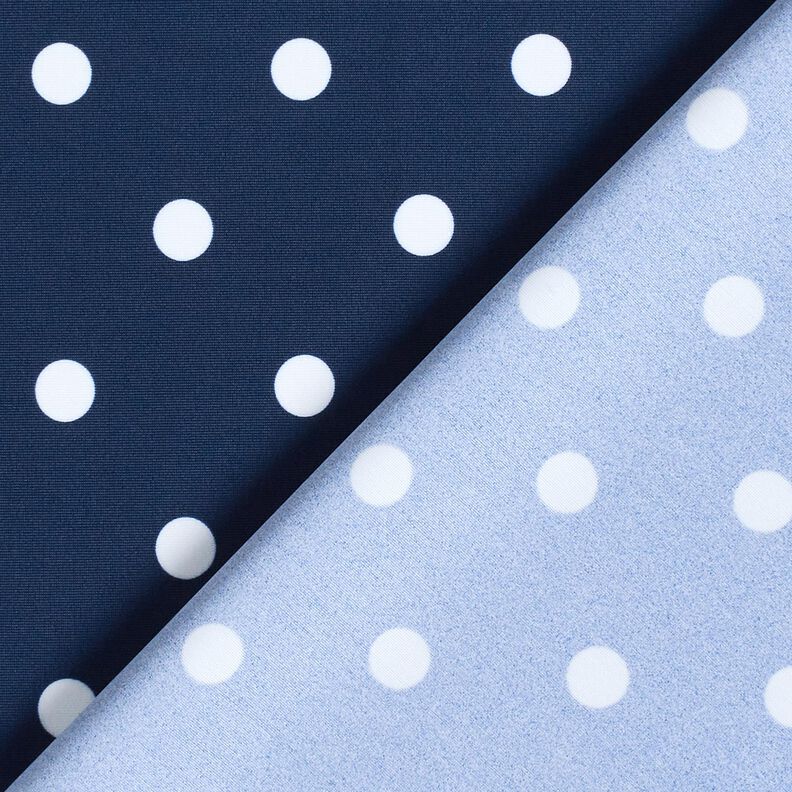 Badeanzugstoff Polkadots – marineblau/weiss,  image number 4