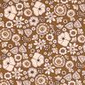 Baumwollstoff Cretonne Retro-Blumen – oliv/rosé,  thumbnail number 1
