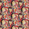Dekostoff Gobelin abstrakte Gesichter – schwarz,  thumbnail number 1