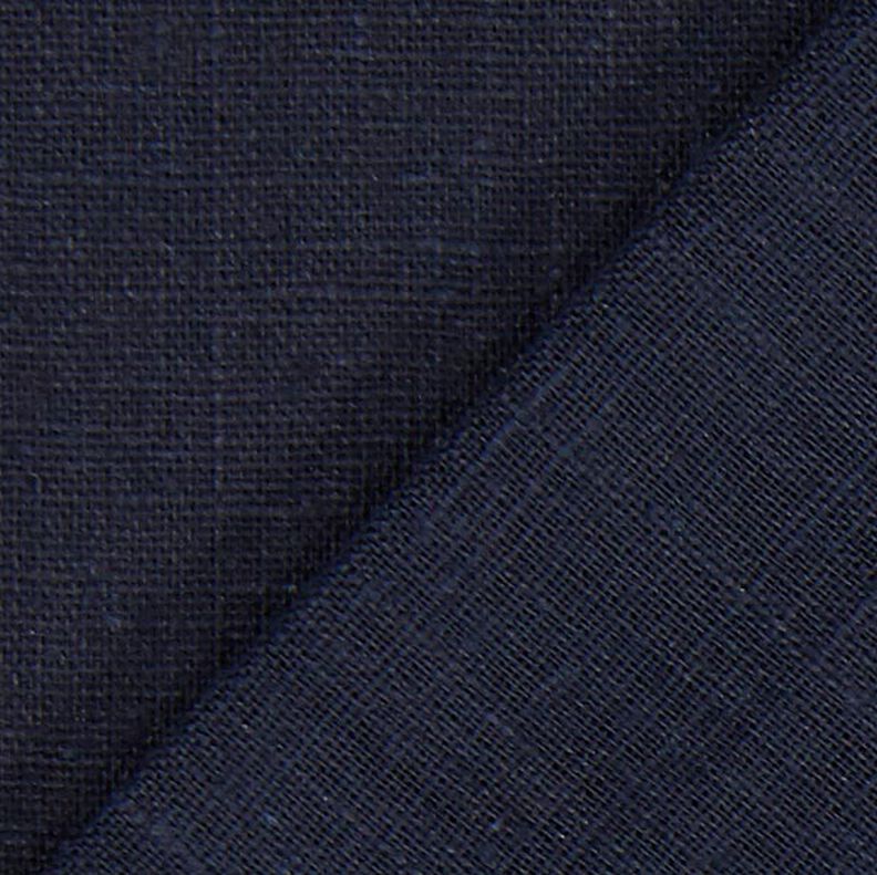 Leinenstoff Ramie-Mix medium – schwarzblau,  image number 4