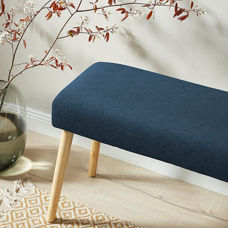 Polsterstoff Babycord – blau, image number 6