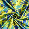 Crêpe Satin große Kamilleblüten – indigo/zitronengelb,  thumbnail number 3