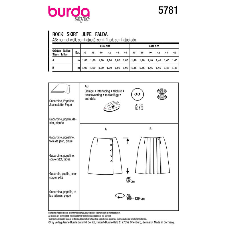 Rock | Burda 5781 | 36-46,  image number 9