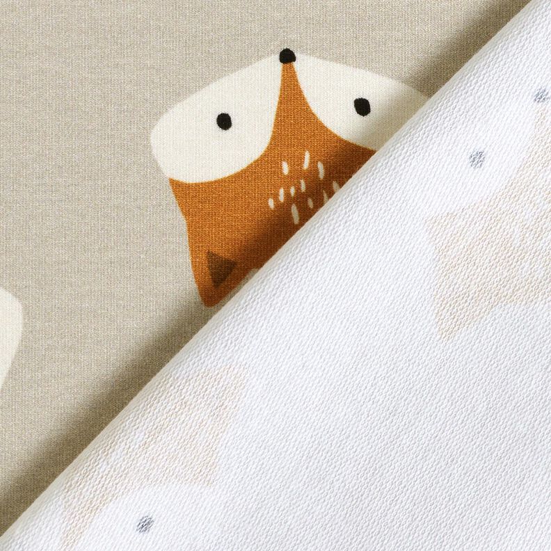 French Terry kleiner Fuchs – silbergrau,  image number 4