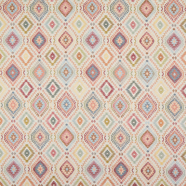 Dekostoff Jacquard indischer Teppich – hellbeige,  image number 1