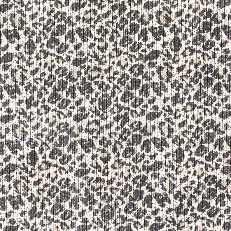 Cord Leoprint – sand/schwarzbraun, image number 1