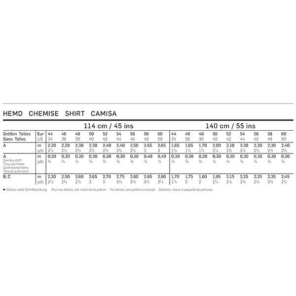 Herrenhemd | Burda 6874 | 44-60, image number 3