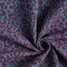Hosenstoff Denim-Optik Leoprint – aubergine/jeansblau,  thumbnail number 3