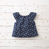 Babycord kleine Blümchen – marineblau,  thumbnail number 6