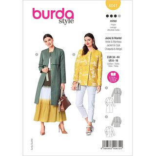 Mantel / Jacke | Burda 6041 | 34-44, 
