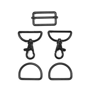 Taschen Zubehör Set [ 5-teilig | 30 mm] – anthrazit, 