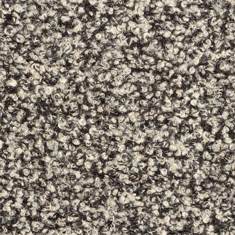 Strick-Bouclé Glitzerfäden Melange – cashew/schwarz,  image number 1