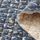 Steppstoff Doubleface kleine Blumensträuße – marineblau/sand,  thumbnail number 2