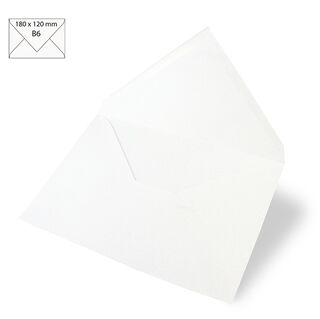 Briefumschlag B6 [ 5 Stück ]  – weiss, 