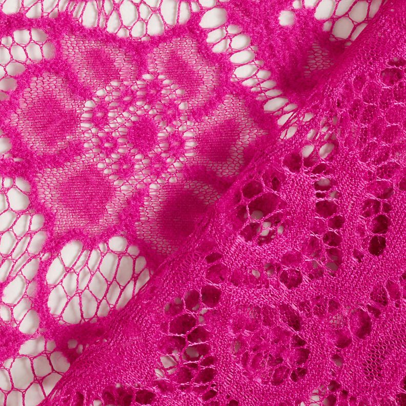 Bouclé-Spitze Blumen – intensiv pink,  image number 4