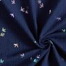 Musselin/ Doppel-Krinkel Gewebe Schwalben Foliendruck | Poppy Fabrics – nachtblau/farbmix,  thumbnail number 3