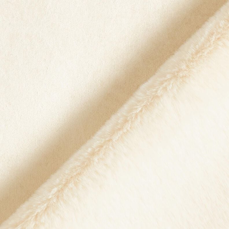 Veloursstoff mit Kunstfell-Abseite – creme,  image number 4