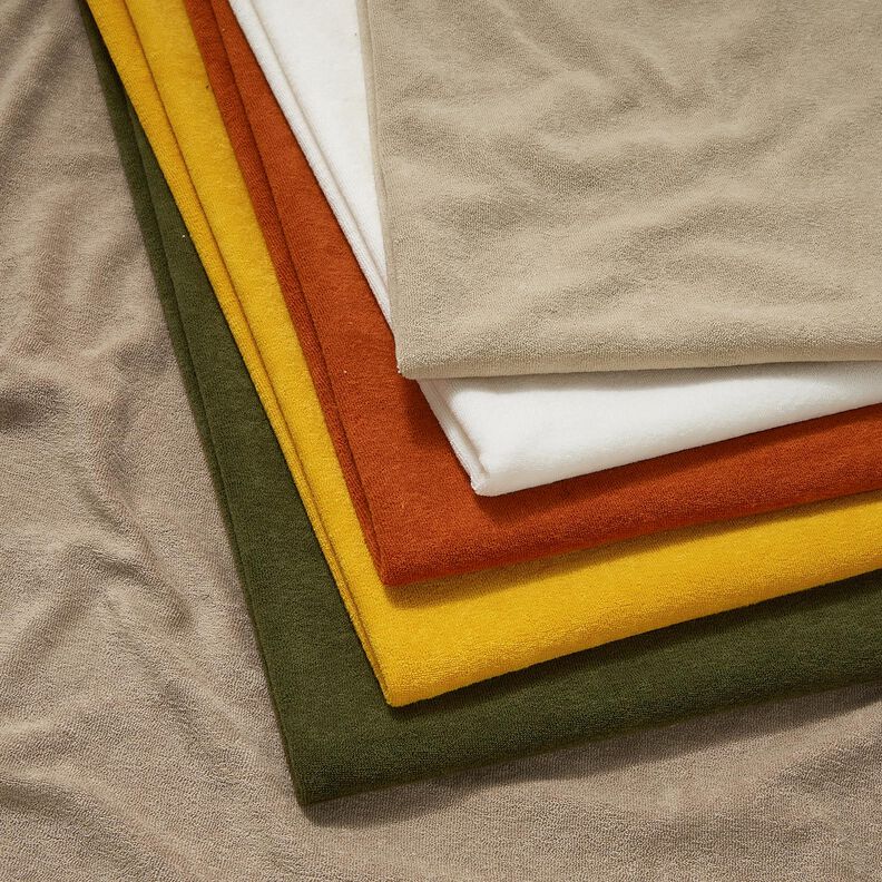 Frotteestoff Stretch Uni – terracotta,  image number 5