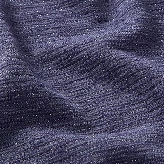 Welliger Feinripp Glitzerfäden – lila | Reststück 110cm