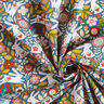 Popeline Häschen auf der Blumenwiese – ozeanblau,  thumbnail number 3