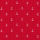 Musselin/ Doppel-Krinkel Gewebe Anker – signalrot,  thumbnail number 1