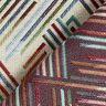 Dekostoff Gobelin Linien-Zickzack – hellbeige/blau,  thumbnail number 4