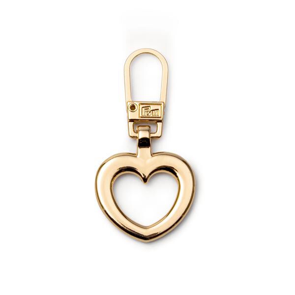 Fashion-Zipper Herz [ 40 x 20 x 2 mm ] | Prym – gold,  image number 3