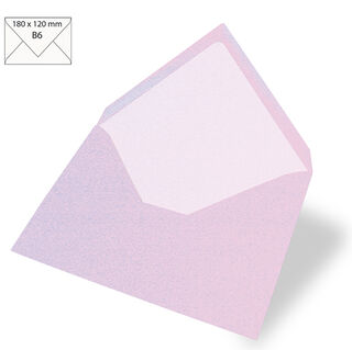 Briefumschlag B6 [ 5 Stück ]  – flieder, 