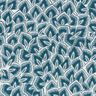 Baumwollstoff Cretonne abstrakte Blätter – ozeanblau/elfenbein,  thumbnail number 1