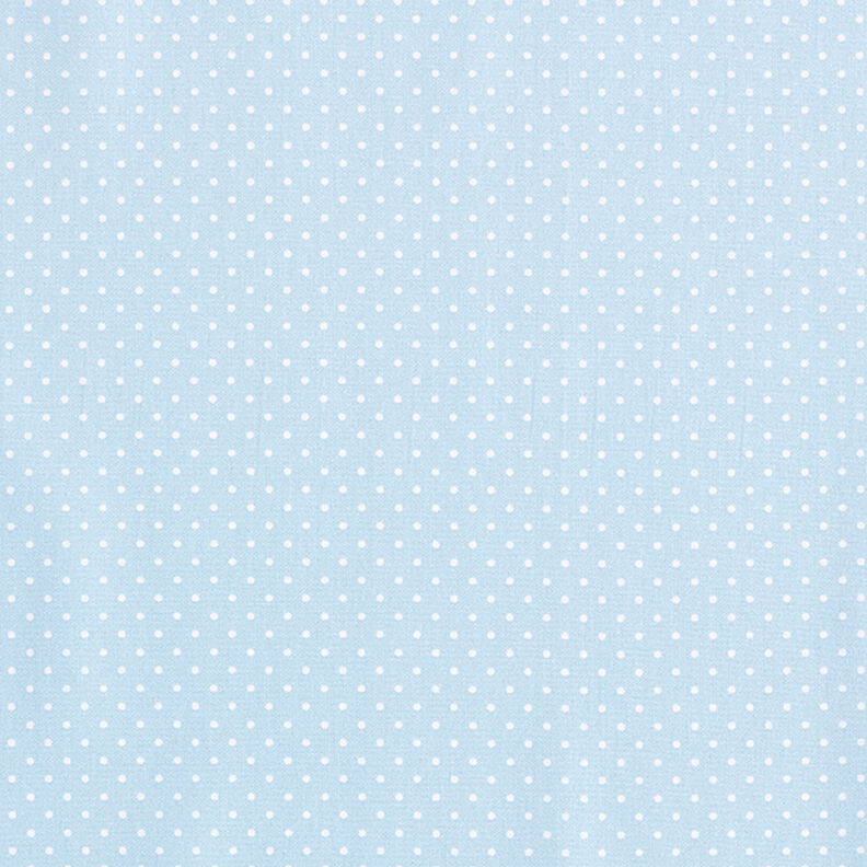 Baumwollpopeline kleine Punkte – hellblau/weiss,  image number 1