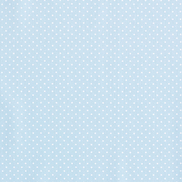Baumwollpopeline kleine Punkte – hellblau/weiss,  image number 1