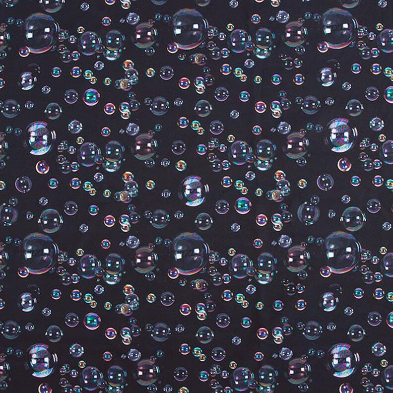Softshell Seifenblasen Digitaldruck – schwarzblau,  image number 1