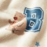Kuschelfleece Collagejacken-Stil – hellbeige/blau,  thumbnail number 5