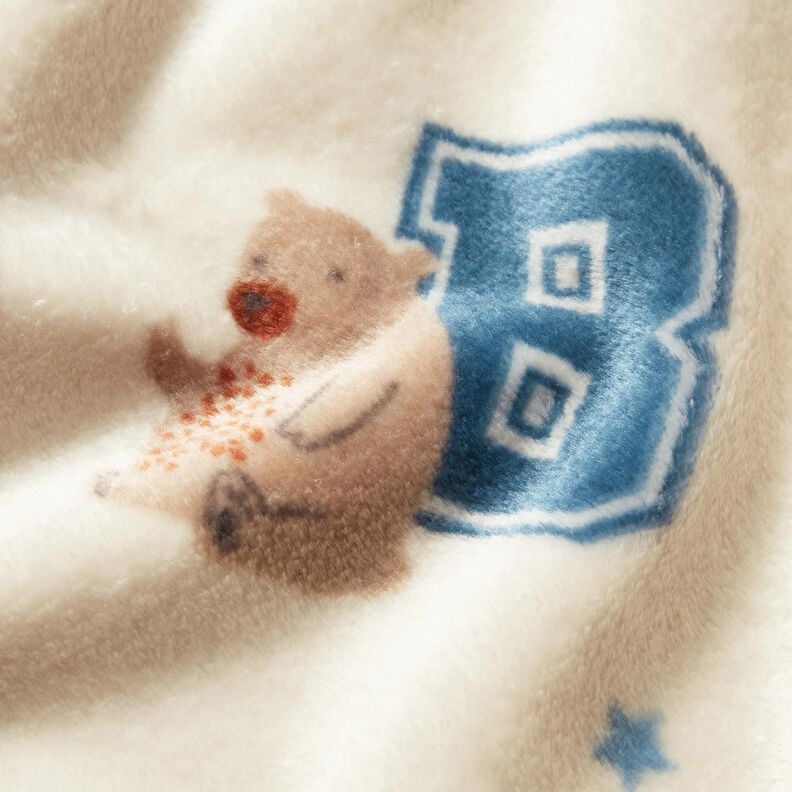 Kuschelfleece Collagejacken-Stil – hellbeige/blau, image number 5