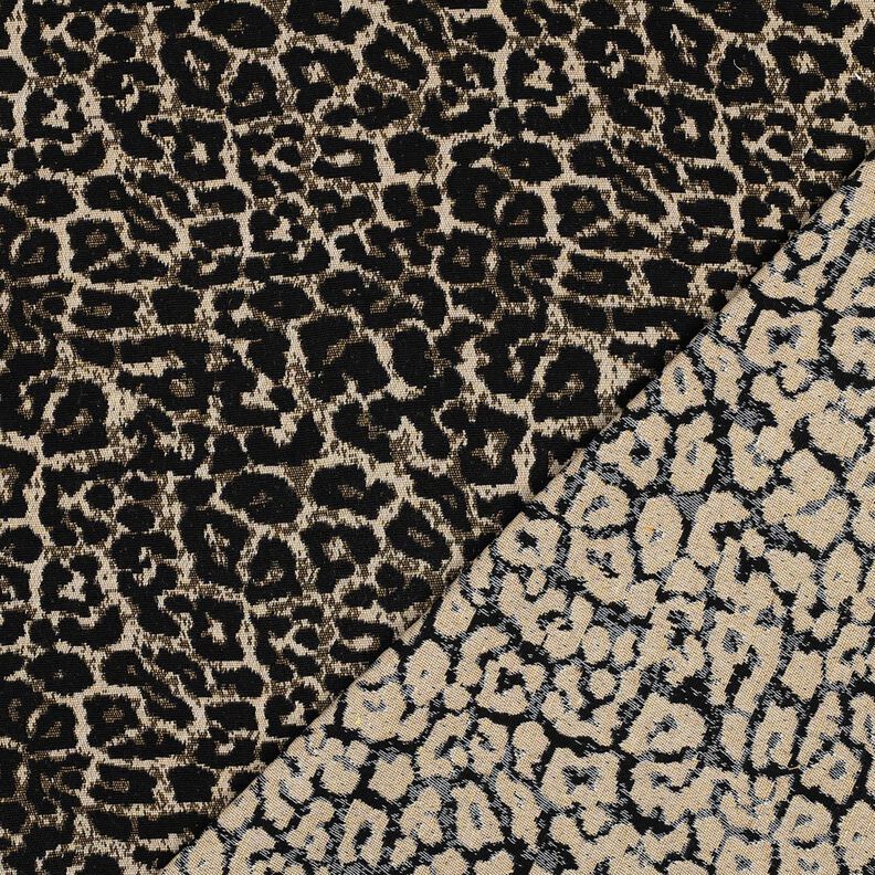 Jacquard Leomuster – natur/schwarz, image number 4