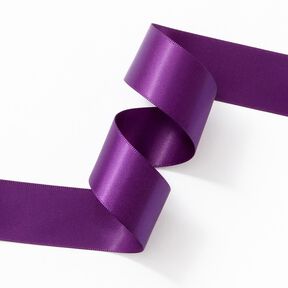 Satinband [25 mm] – aubergine, 