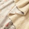 Stretchvelours mit Sherpa-Abseite zarte Blumen | Katia Fabrics – natur,  thumbnail number 2