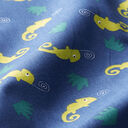 Cretonne Chamäleons – jeansblau, 