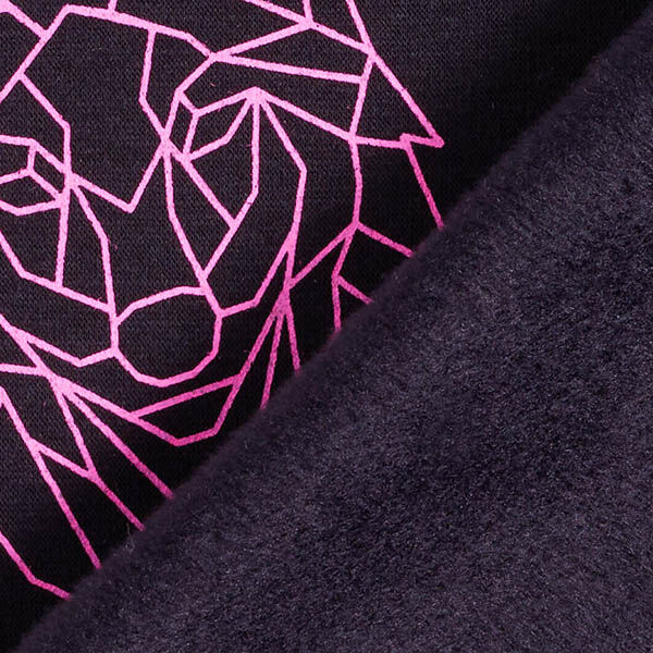 Alpenfleece Origami-Wolf – schwarz/neonpink, image number 4