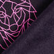Alpenfleece Origami-Wolf  – schwarz/neonpink,  thumbnail number 4