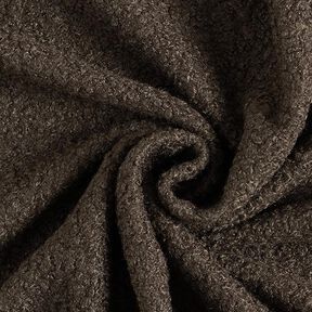 Gewalkter Strick-Bouclé – braun, 