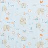 Baumwollstoff Elefant spritzt Wasser – silberblau,  thumbnail number 1