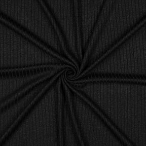 Rippenstrick Lurex – schwarz, 